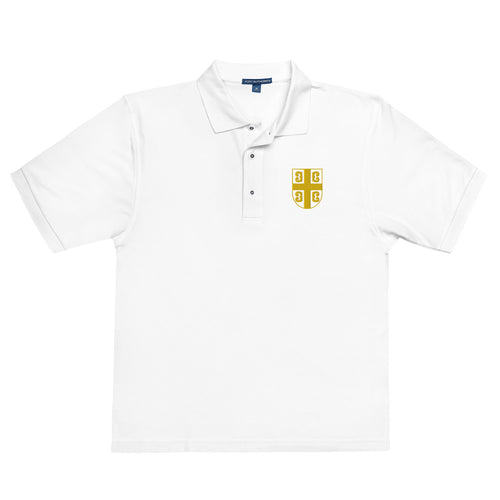 Embroidered Serbian Cross Premium Polo Shirt