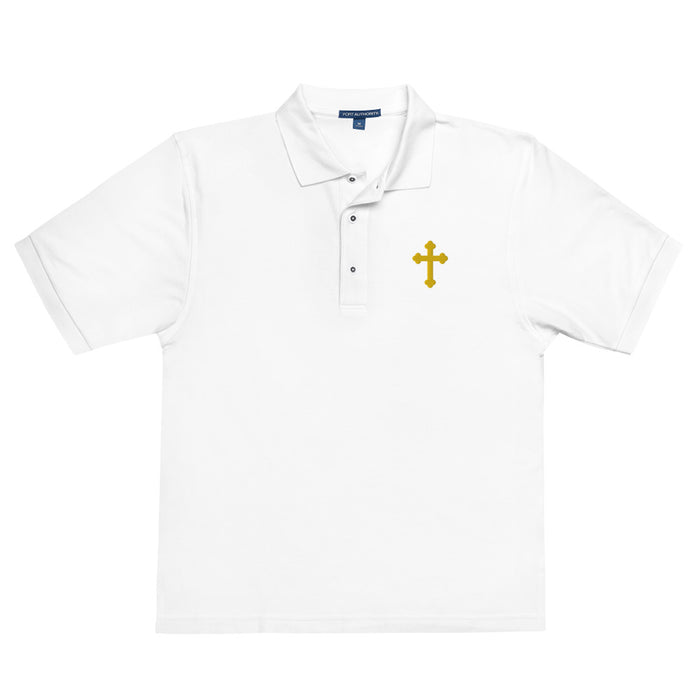 Embroidered Cross Premium Polo Shirt