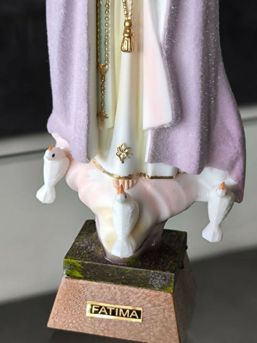 Our Lady of Fatima 10.7" Change Color Statue Religious Figurine Mary Virgin