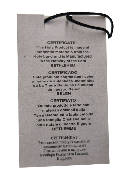 Crucifix Necklace rope Cross Holy Land Olive wood Hand made souvenir Religious