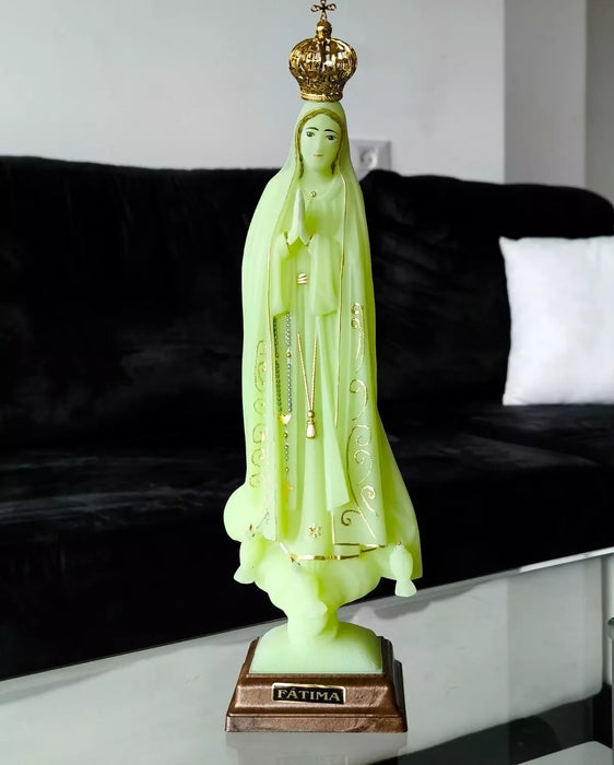 Our Lady of Fatima 21.65" Statue Religious Figurine Mary Virgin phosphorescent