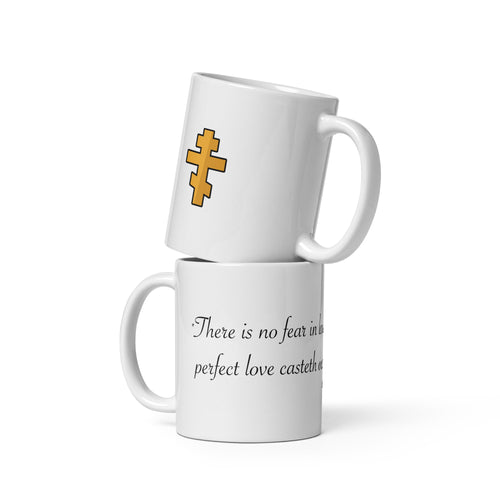 John 4:18 White Glossy Mug