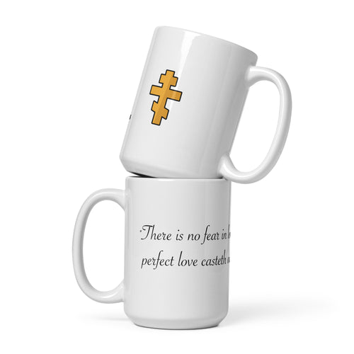 John 4:18 White Glossy Mug