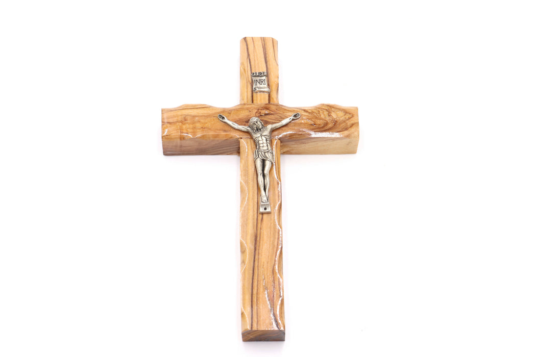 Crucifix Olive Wood Wall Cross Hand Made 6.1 inch Jerusalem Holy Land Christian
