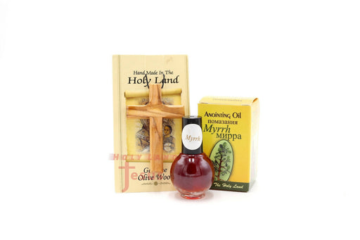 Anointing oil Myrrh With Cross Olive Wood