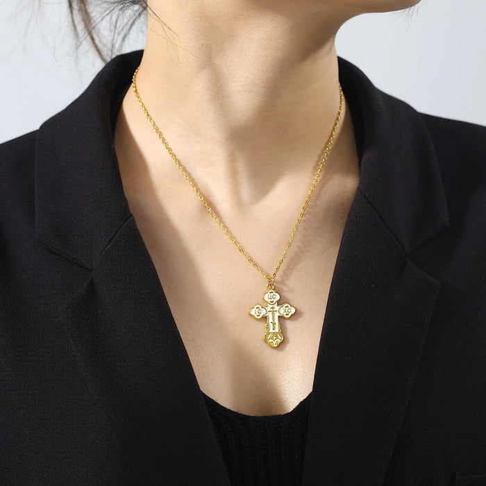 Orthodox Cross & Necklace (3 Colors)