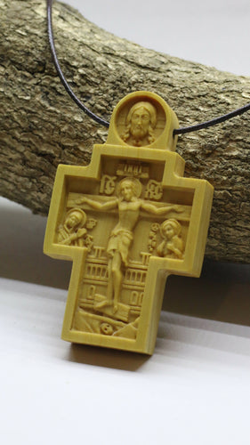 Crucifix cross with Acheiropoieta