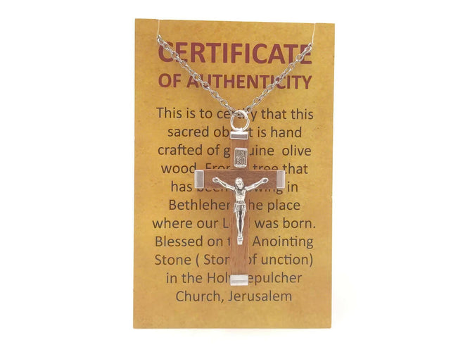 Necklace Crucifix Cross Pendant Stainless Steel 