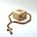 Holy Blessed Olive Wood Rosary Small Box Handmade