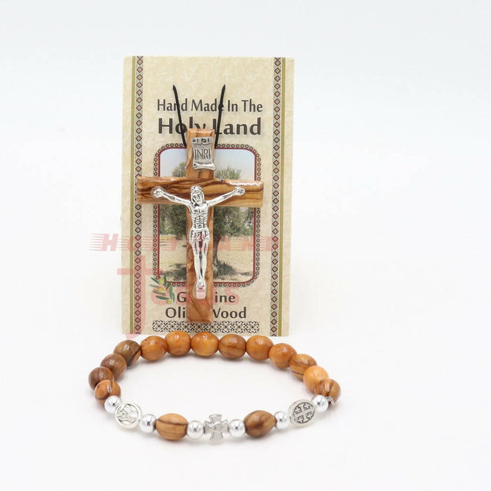 olive wood bracelet, jerusalem bracelet