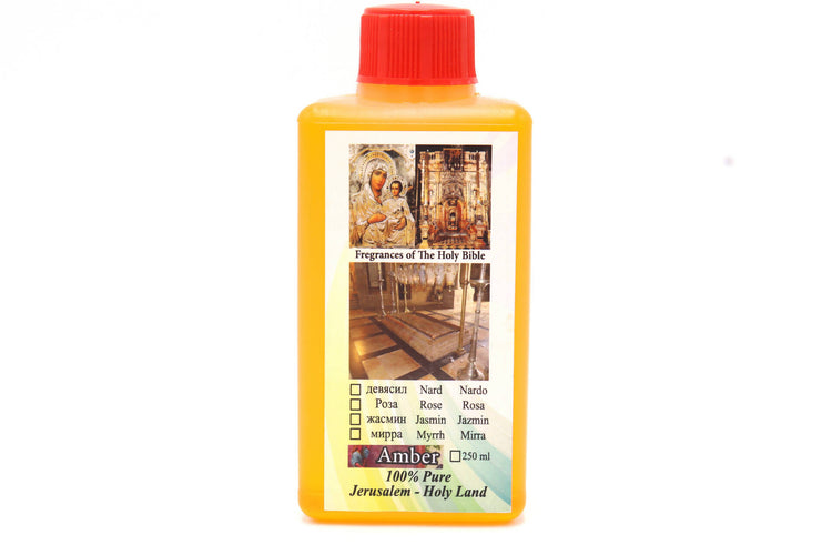 Pure Amber Anointing Oil 300 ml Holy Land Jerusalem Original Blessed Fragrance