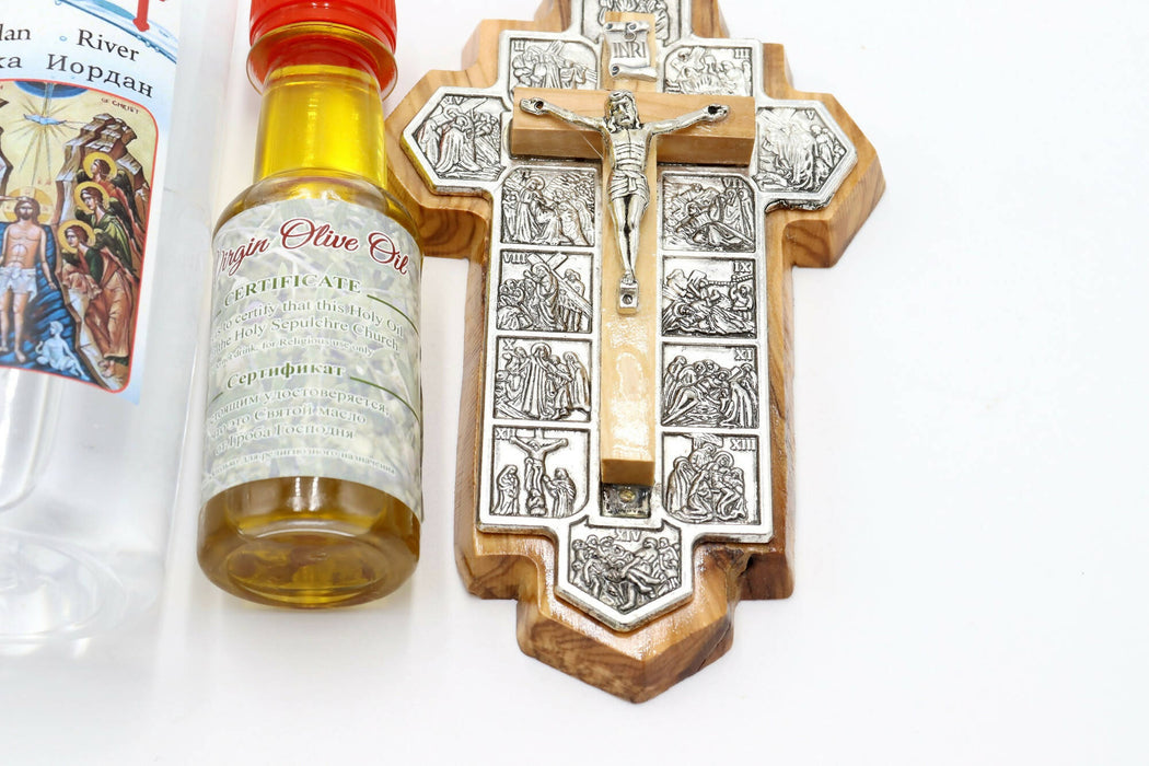 Holy Water, Oil, Sepulchre Church Crucifix