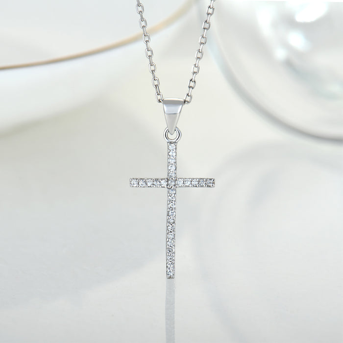 Silver Cross & Necklace