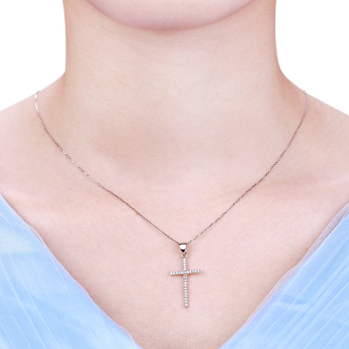 925 Sterling Silver Cross Necklace