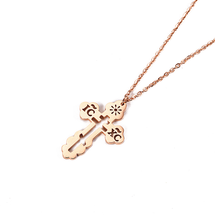 Orthodox Cross Necklace (3 Colors)
