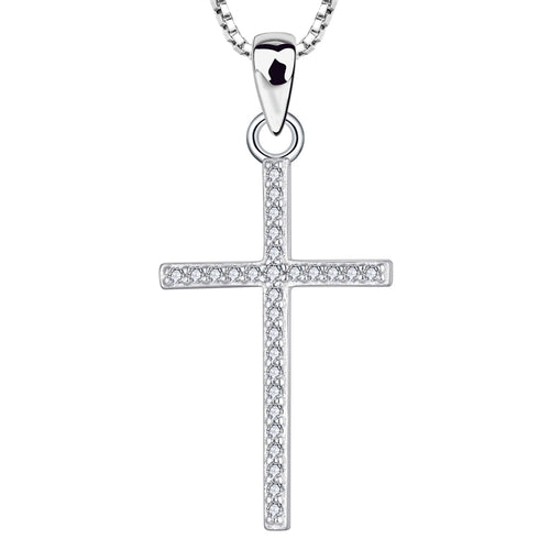 925 Sterling Silver Cross & Necklace