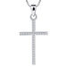 925 Sterling Silver Cross & Necklace