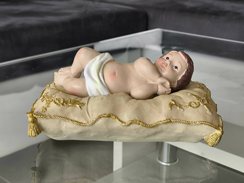 Jesus Baby Figurine 7.87" Christmas Statue Holy Land Nativity Collectible Faith