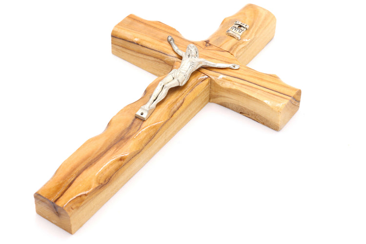 Crucifix Olive Wood Wall Cross Hand Made 6.1 inch Jerusalem Holy Land Christian