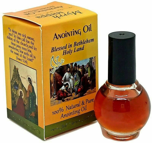 4 PCS Anointing Oil Myrrh Jerusalem Holy And Land Israel Gift Holy land Blessing