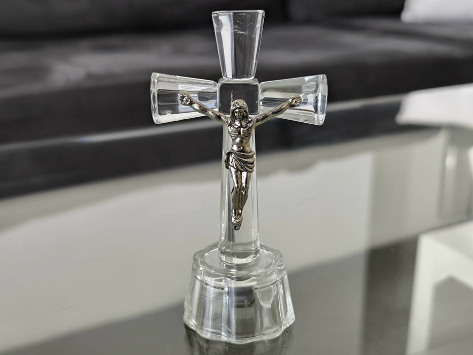 Crucifix Hidden lighting crystal Jerusalem cross religious crosses glass crystal Home Religion Blessed Gift