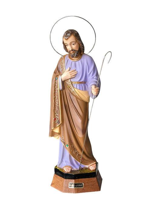 Saint Joseph 13.38" Religious Statue Figurine Made in Fatima Portugal hand decorated Statuary