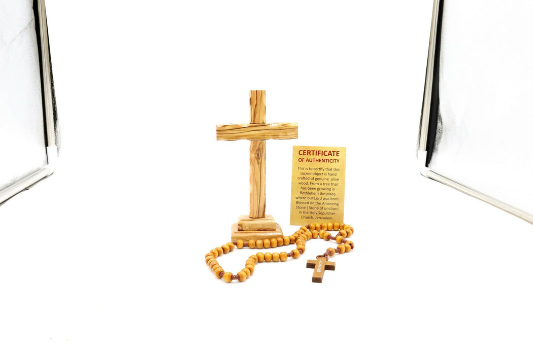 Cross With Rosary Set