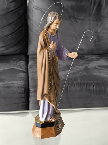 Saint Joseph 13.38" Religious Statue Figurine Made in Fatima Portugal hand decorated Statuary