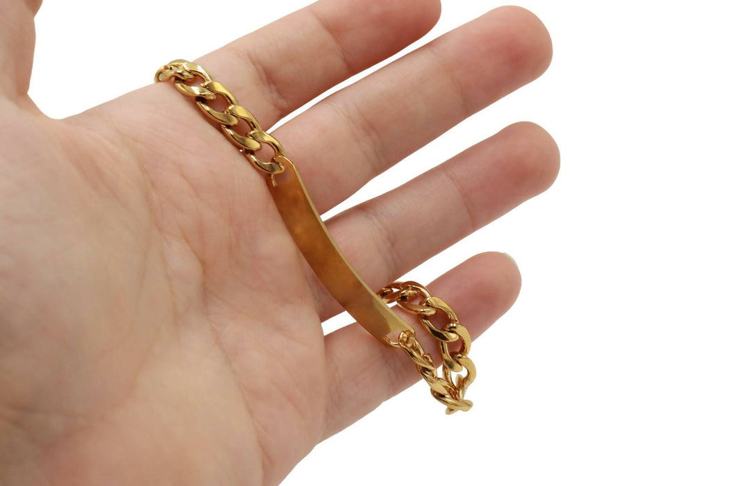 Stainless Steel Gold plated Bracelet Men Jewelry Charm Bracelets