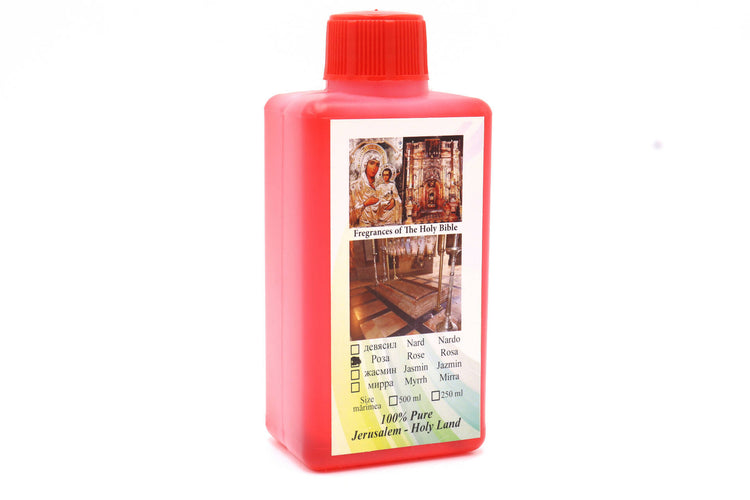 Anointing Oil Rose Holy Land 300 ml Jerusalem Blessed Bottle Fragrance Pure