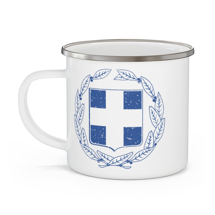 Greek Coat of Arms Enamel Mug