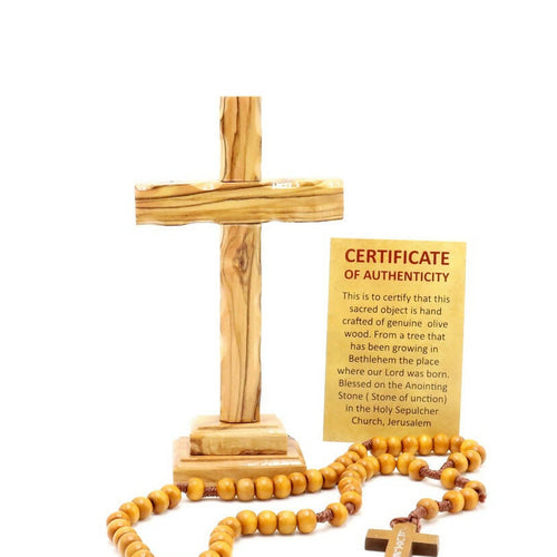 Cross With Rosary Set