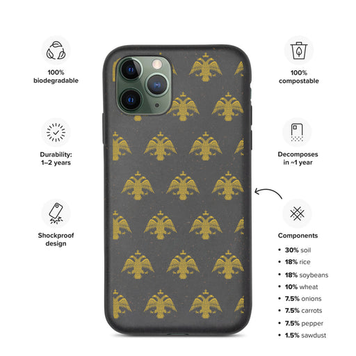Byzantine Eagle Biodegradable iPhone Case