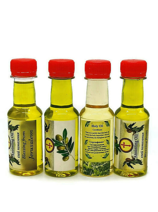 5 PCS Anointing Oil Holy Jerusalem From Sepulcher Church Holy Land Religious Gift