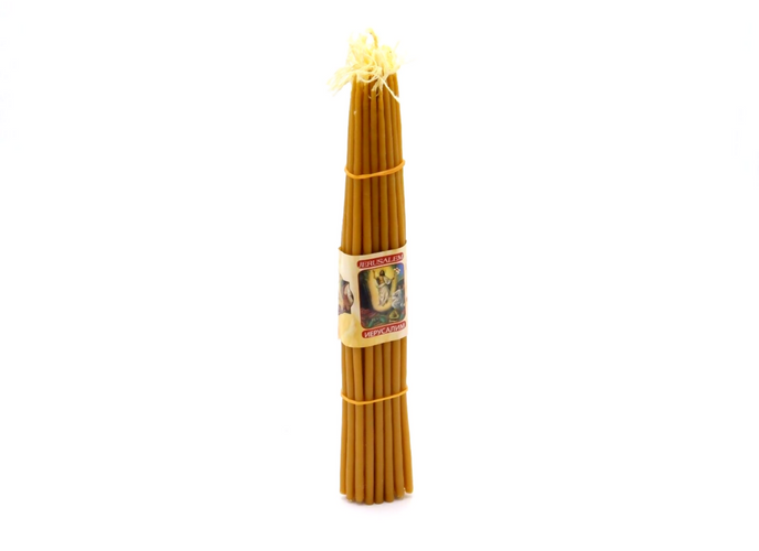 Candle 33 Honey Candles Pure sepulcher Hand Made Jerusalem Holy Land Church