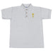 Gold Russian Cross Embroidered Polo Shirt