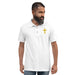 Gold Cross Embroidered Polo Shirt