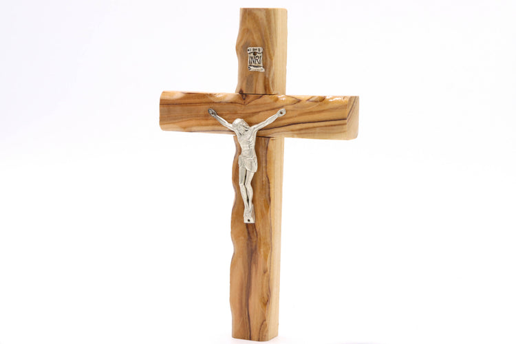 Crucifix Olive Wood Wall Cross Hand Made 6.1 inch Jerusalem Holy Land Christian