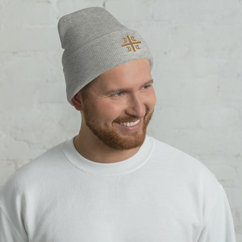 Serbian Cross Cuffed Beanie