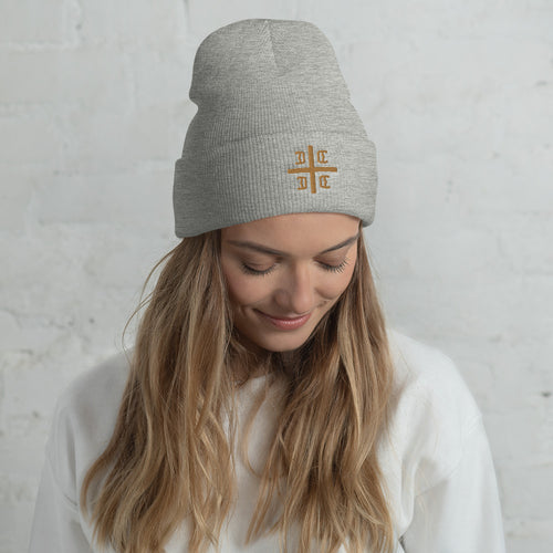 Serbian Cross Cuffed Beanie