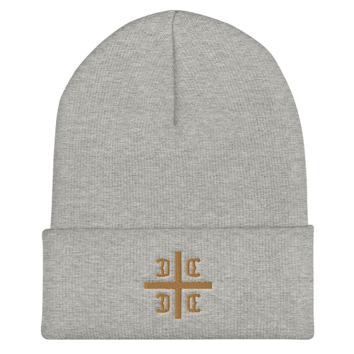 Serbian Cross Cuffed Beanie