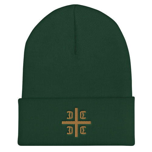 Serbian Cross Cuffed Beanie