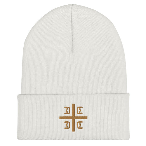 Serbian Cross Cuffed Beanie