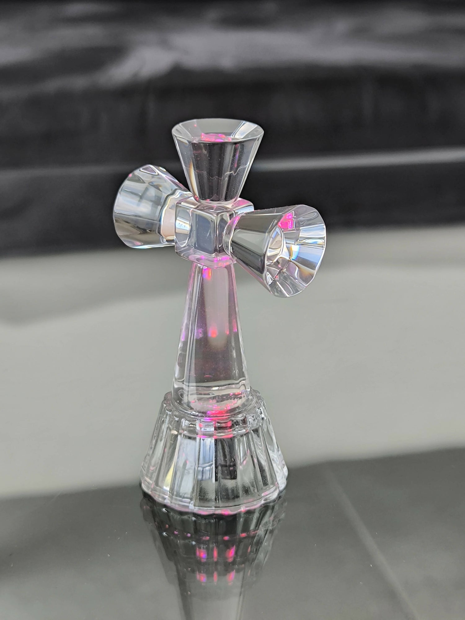 Hidden lighting crystal Jerusalem cross religious crosses glass crysta ...