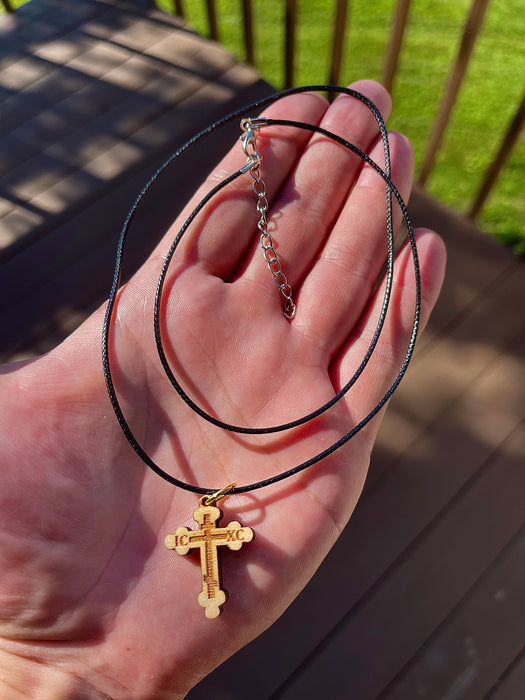 Wooden Cross & Necklace