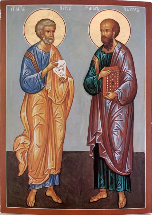 Icon of St. Peter and St. Paul (4.5” x 6.5”)
