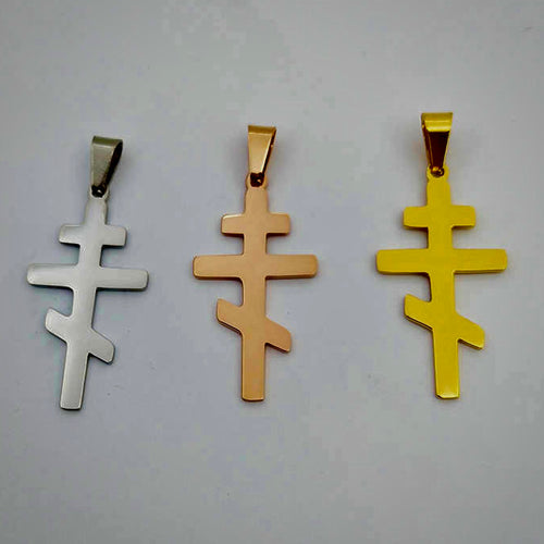 Orthodox Crosses with Chain Necklace (4 Colors)