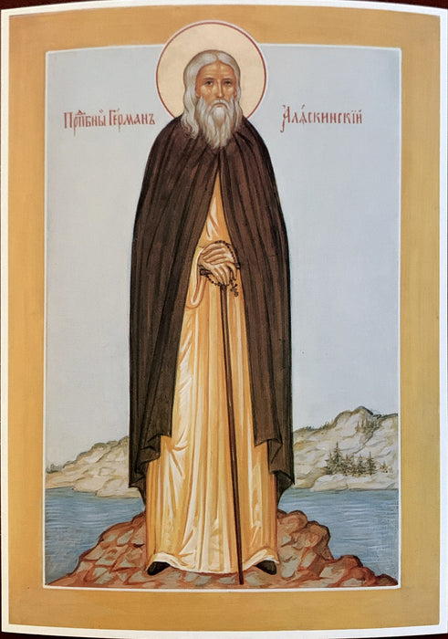 Icon of St. Herman of Alaska (4.75”x 6.5”)
