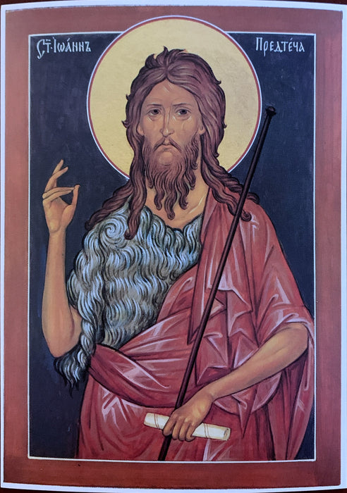 Icon of St. John the Baptist (4.75” x 6.5”)