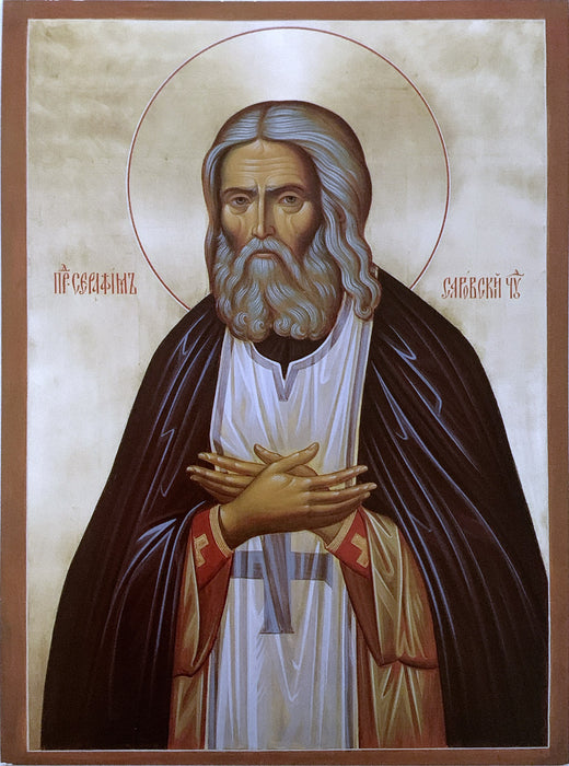 Icon of St. Seraphim of Sarov (5” x 6”)